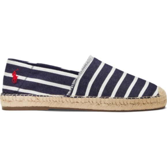 Ralph Lauren Other - NEW POLO RALPH LAUREN MEN'S Cevio Crest Madras Espadrilles SLIP ON BLUE STRIPE